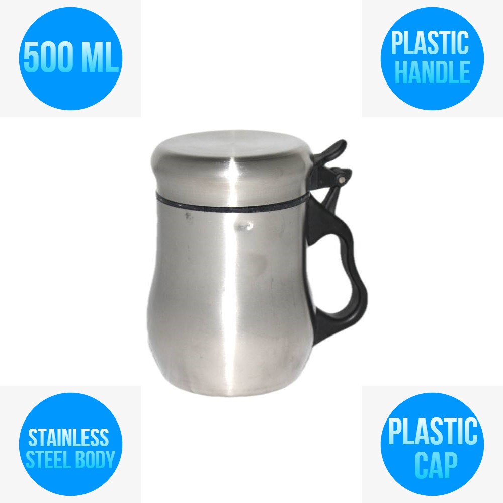 Bottle Pourer Cooking Olive Oil Stainless Steel Vinegar Pot Dispenser 500 ML