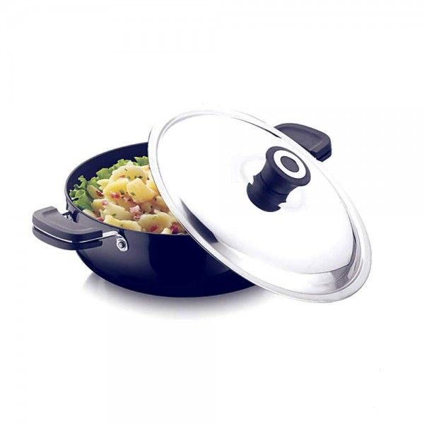 Garuda HARD ANODISE DEEP FRY PAN WITH LID 3 Ltr (24 CM)