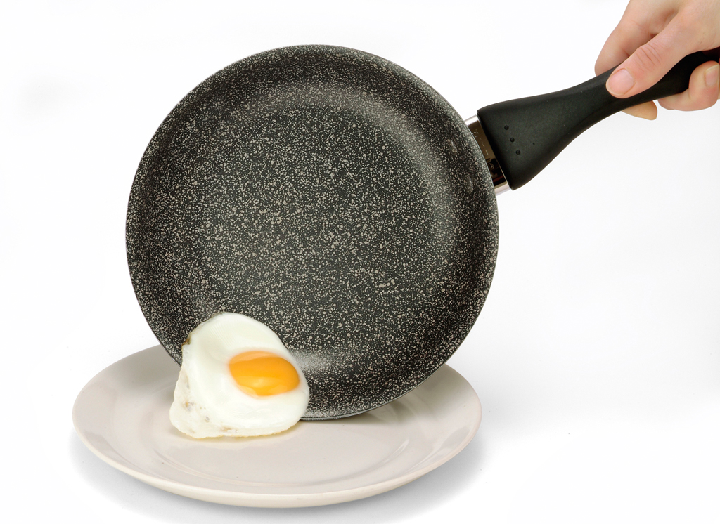 OK Marble Stone Non Stick Fry Pan 1.5 Ltr with Glass Lid