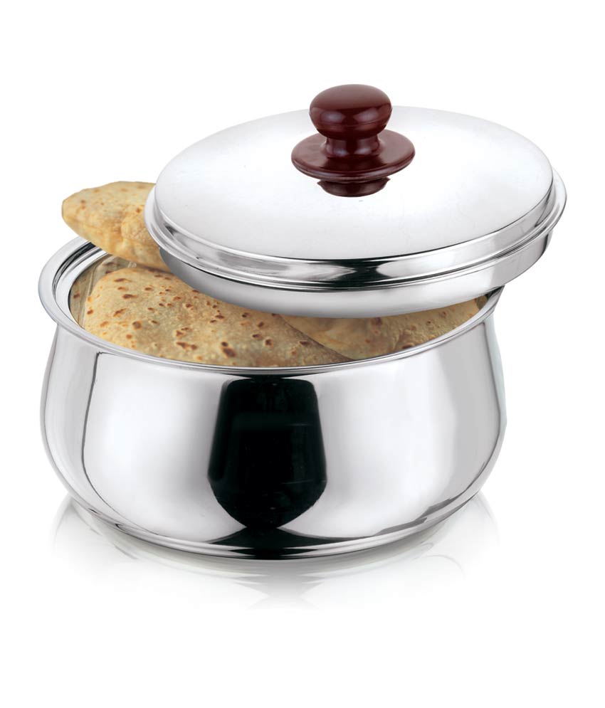 Garuda Belly Shape food warmer Stainless Steel Casserole Hot Pot 1.5 L