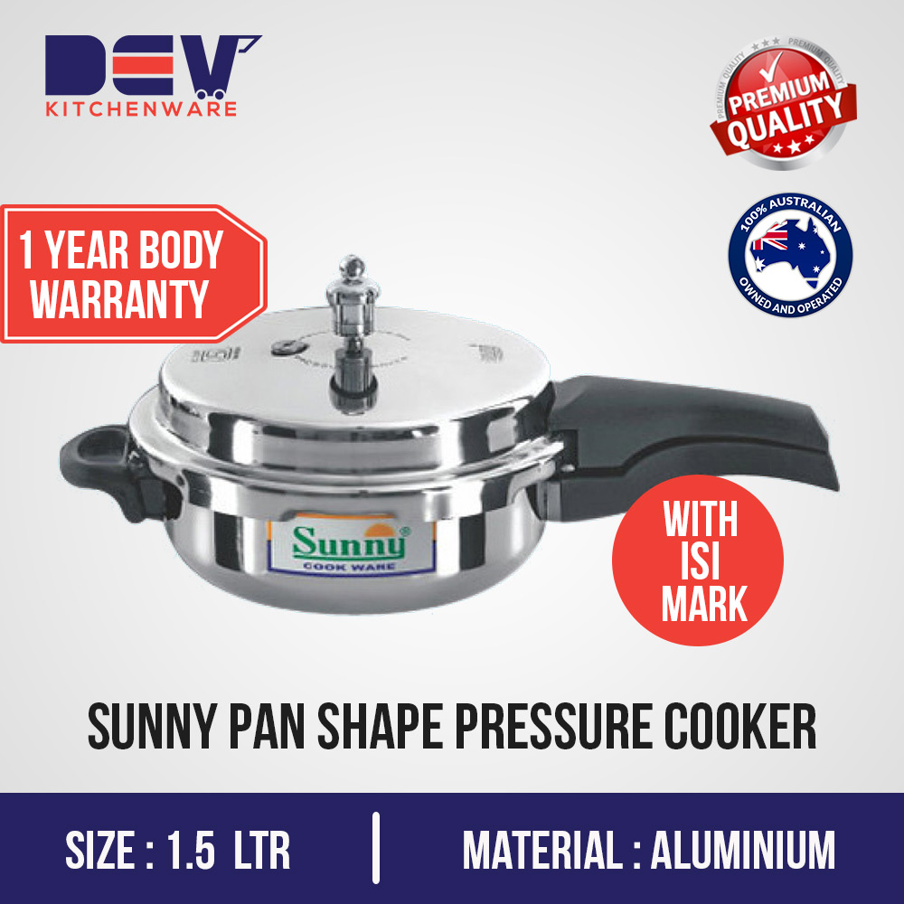 Sunny Pan shape Junior 1.5 Ltr Aluminium pressure cooker