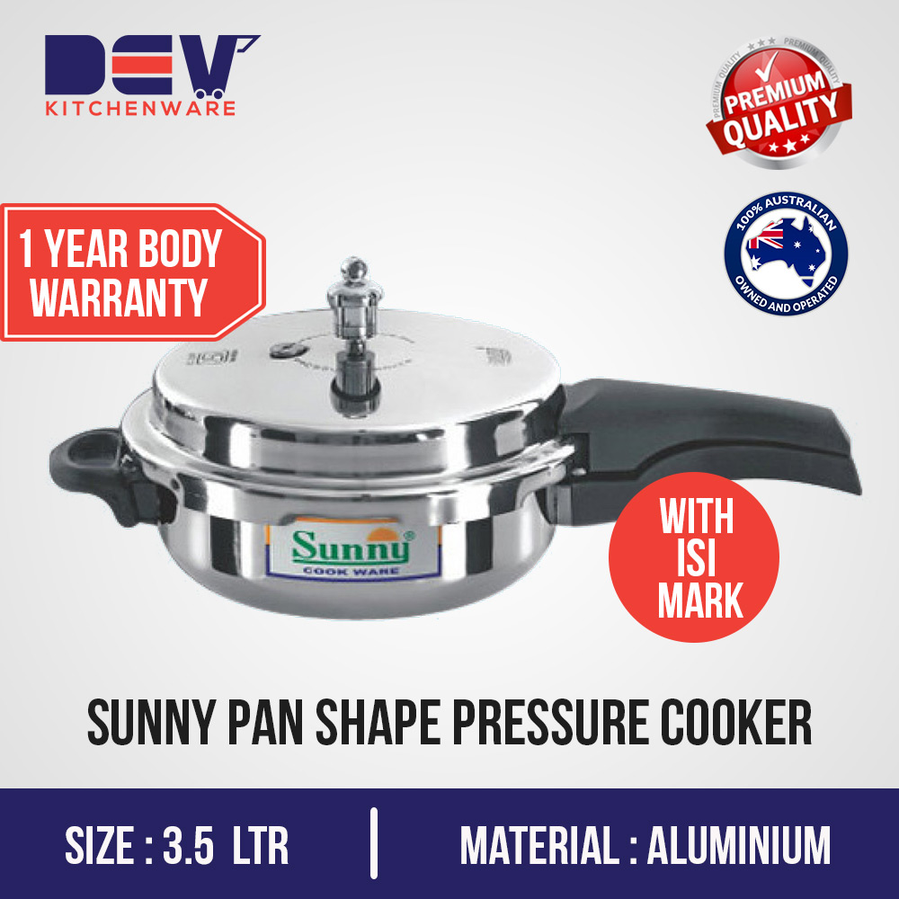 Sunny Pan shape Junior 3.5 Ltr Aluminium pressure cooker