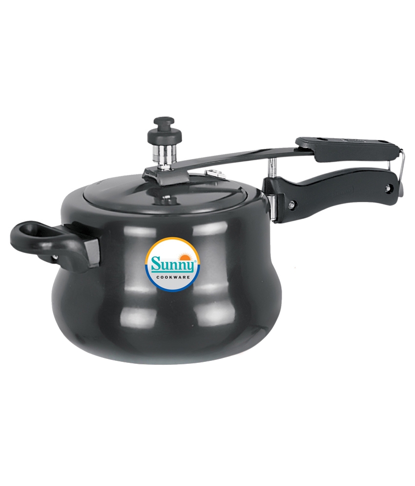 Sunny Inner Lid handi Shape 3 Ltr Hard Anodised pressure cooker
