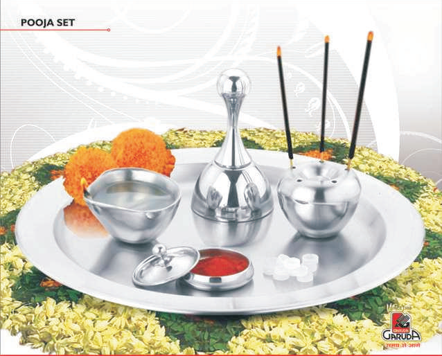 Garuda S S Matt Articals Pooja (Puja) Set
