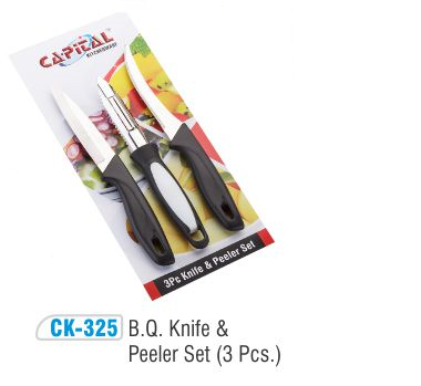Capital B Q Knife & Peeler 3 PCS Set CK 325