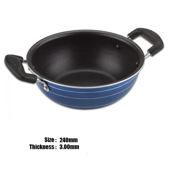 Vikas Non Stick Deep Fry Pan 2.5 Ltr (240 MM) & Stainless Steel Lid