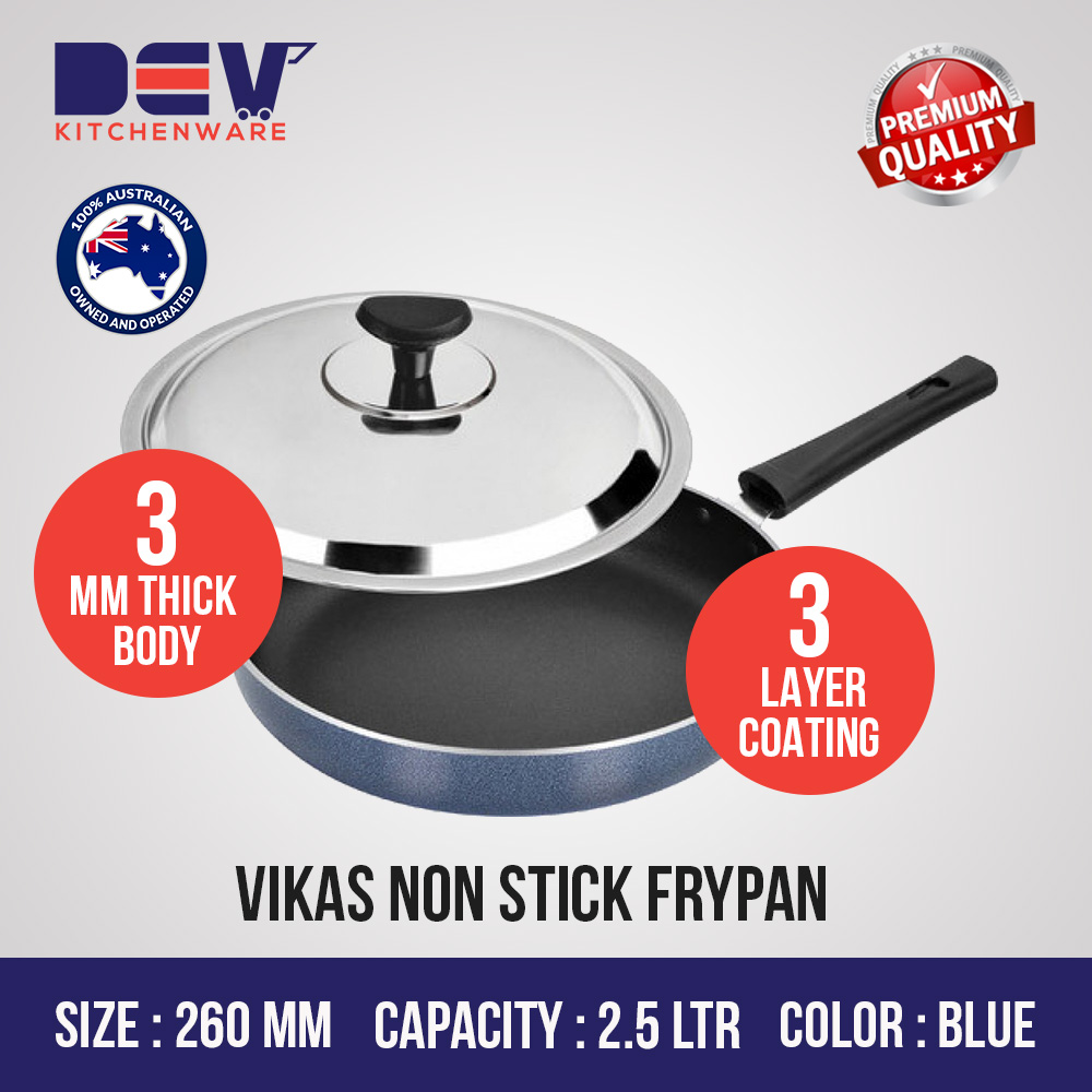 Vikas Frypan 2.5 Ltr (260 MM) with Stainless Lid