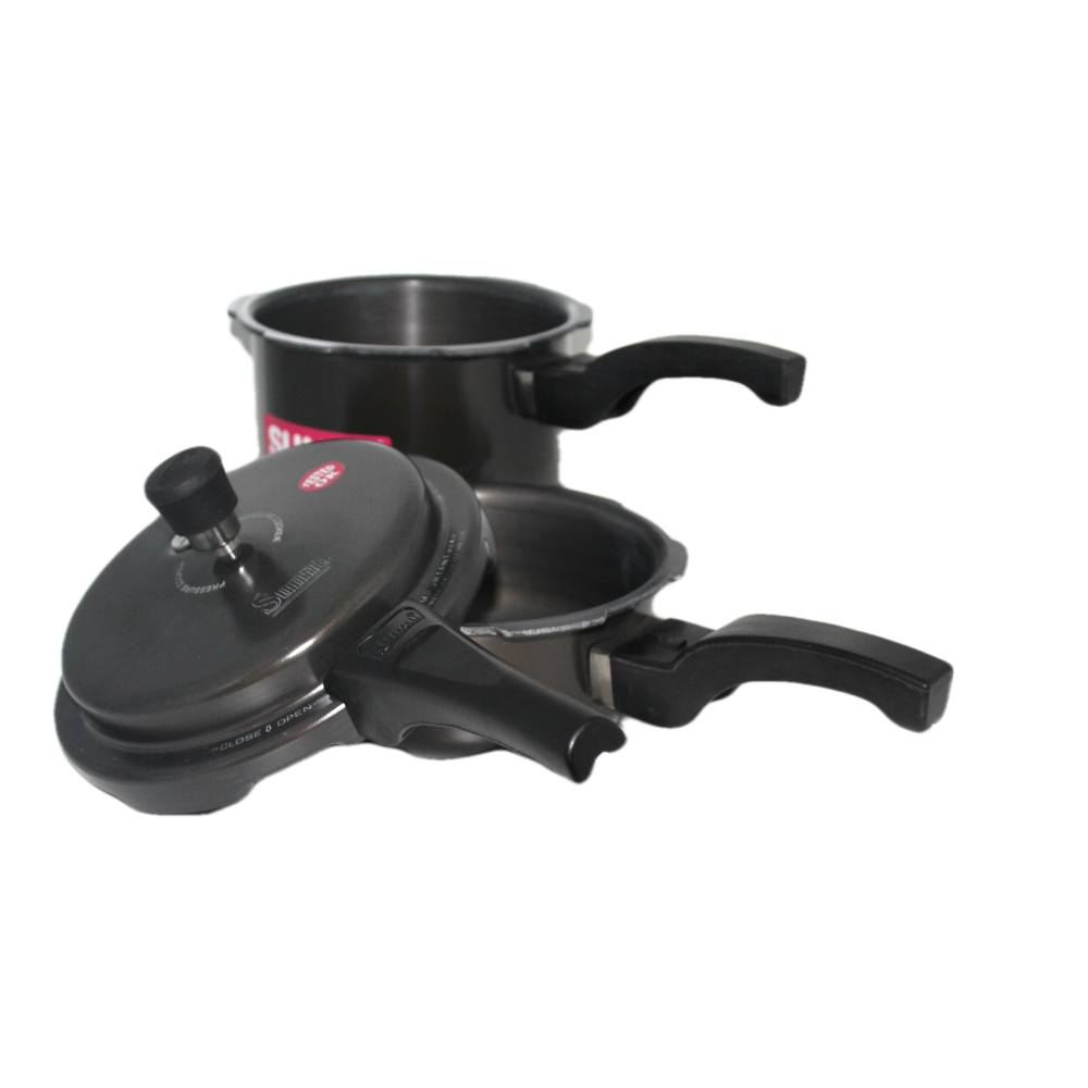 Sunny Outer Lid 1.5 & 3.5 Ltr Hard Anodised Pressure Cooker Combi Pack