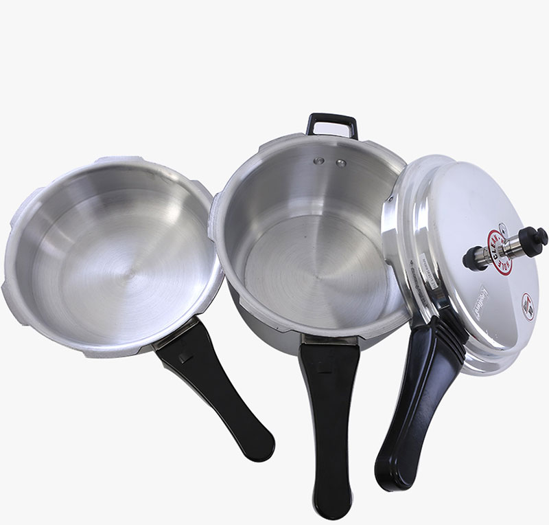 Sunny Outer Lid 1.5 & 3.5 Ltr Aluminium Pressure Cooker Combi Pack