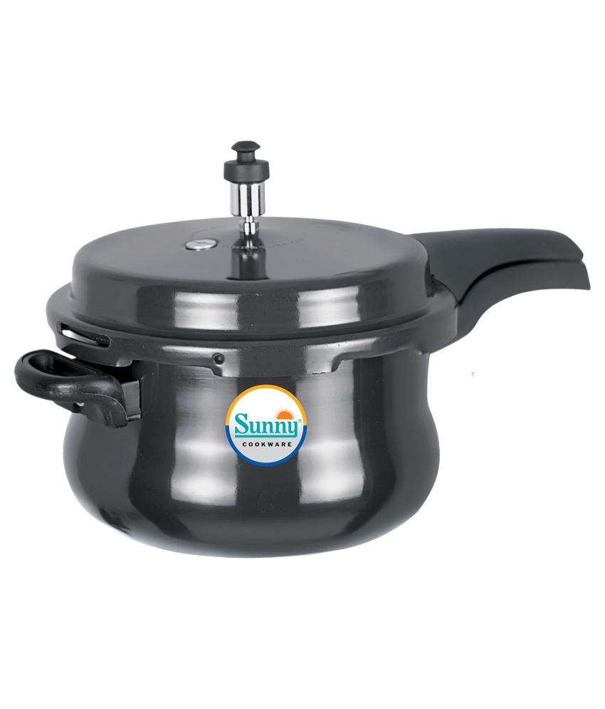 Sunny Outer Lid handi shape 3.5 Ltr Hard Anodised Pressure Cooker