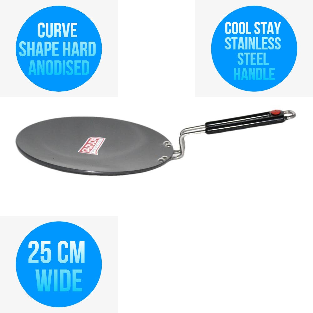 Garuda Roti Tortilla pan 260 MM Hard Anodised (roti tawa)
