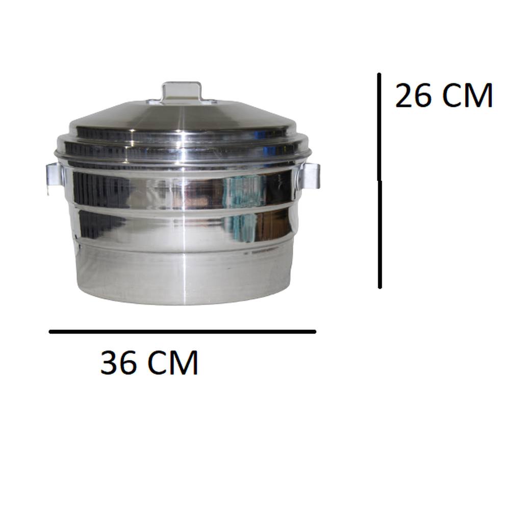 Aluminium Combo Steamer Cooker 3 in 1 24 Pcs Idli maker cooker , Dhokla & Patra