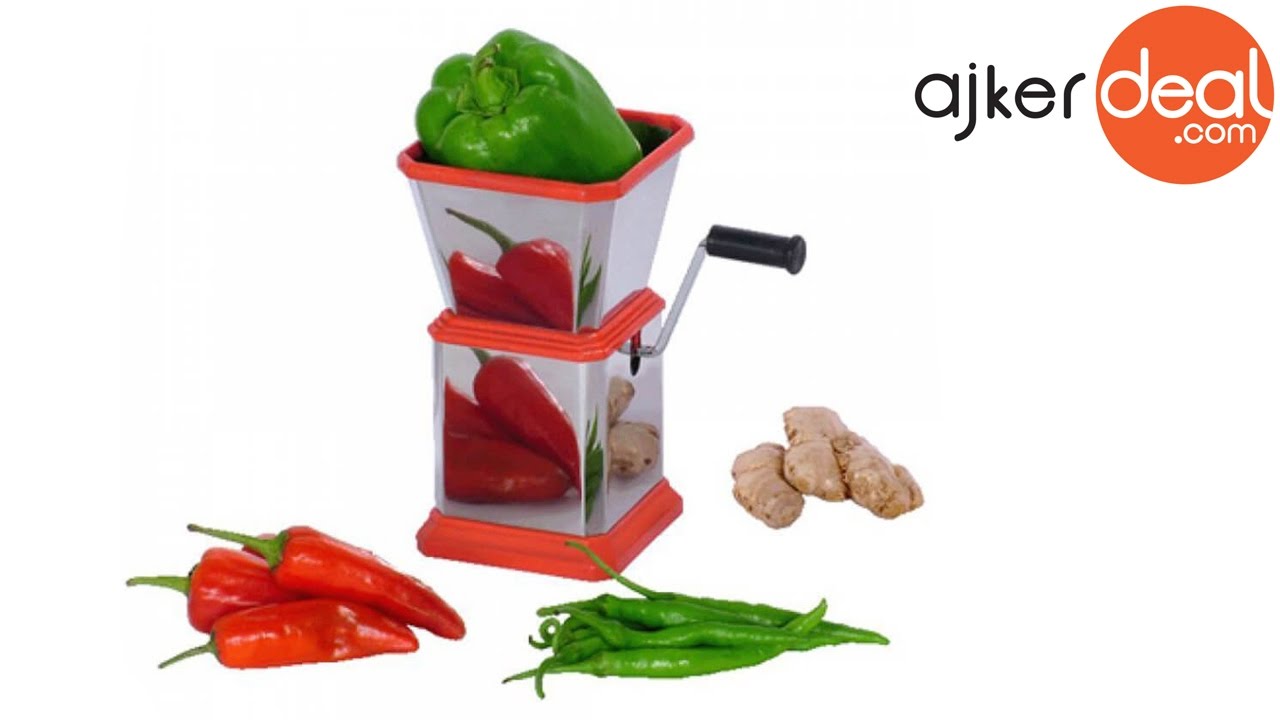 Stainless Steel Quick Onion & Vegetable Chopper / Nuts & Chilly Cutter with lid-1585 Stainless Steel Quick Onion & Vegetable Chopper / Nuts & Chilly Cutter with lid-1585