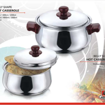 GARUDA BELLY SHAPE FOOD WARMER STAINLESS STEEL CASSEROLE 1000 ML-1619 GARUDA BELLY SHAPE FOOD WARMER STAINLESS STEEL CASSEROLE 1000 ML-1619