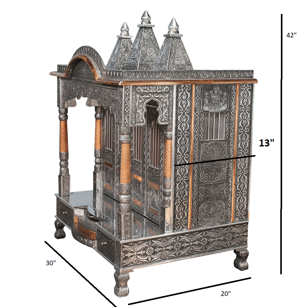 JK 30 20 Oxodise Copper TEMPLE Home PUJA Ghar POOJA Mandir Hindu TEMPLE (Pick Up Price)