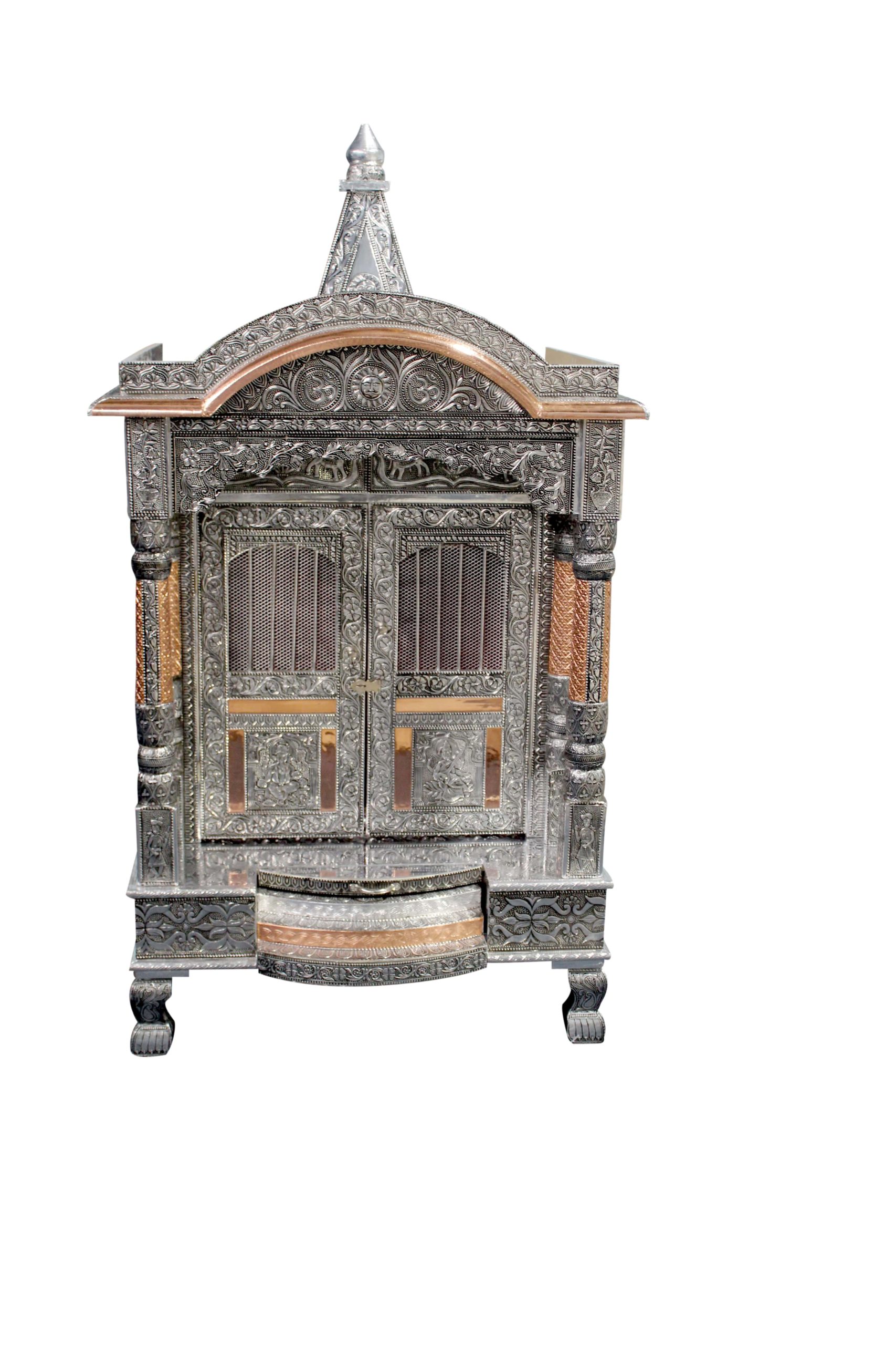 JK 21 18 Oxodise Copper TEMPLE Home PUJA Ghar POOJA Mandir Hindu TEMPLE (Pick Up Price)