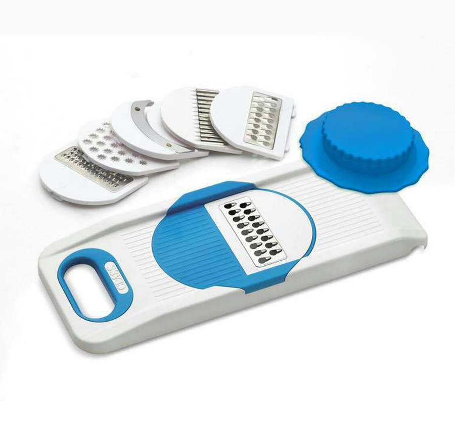 6 in 1 vegetable Slicer Chopper Cutter Salad Dicer Grater Peeler with Safety cap-1972 6 in 1 vegetable Slicer Chopper Cutter Salad Dicer Grater Peeler with Safety cap-1972