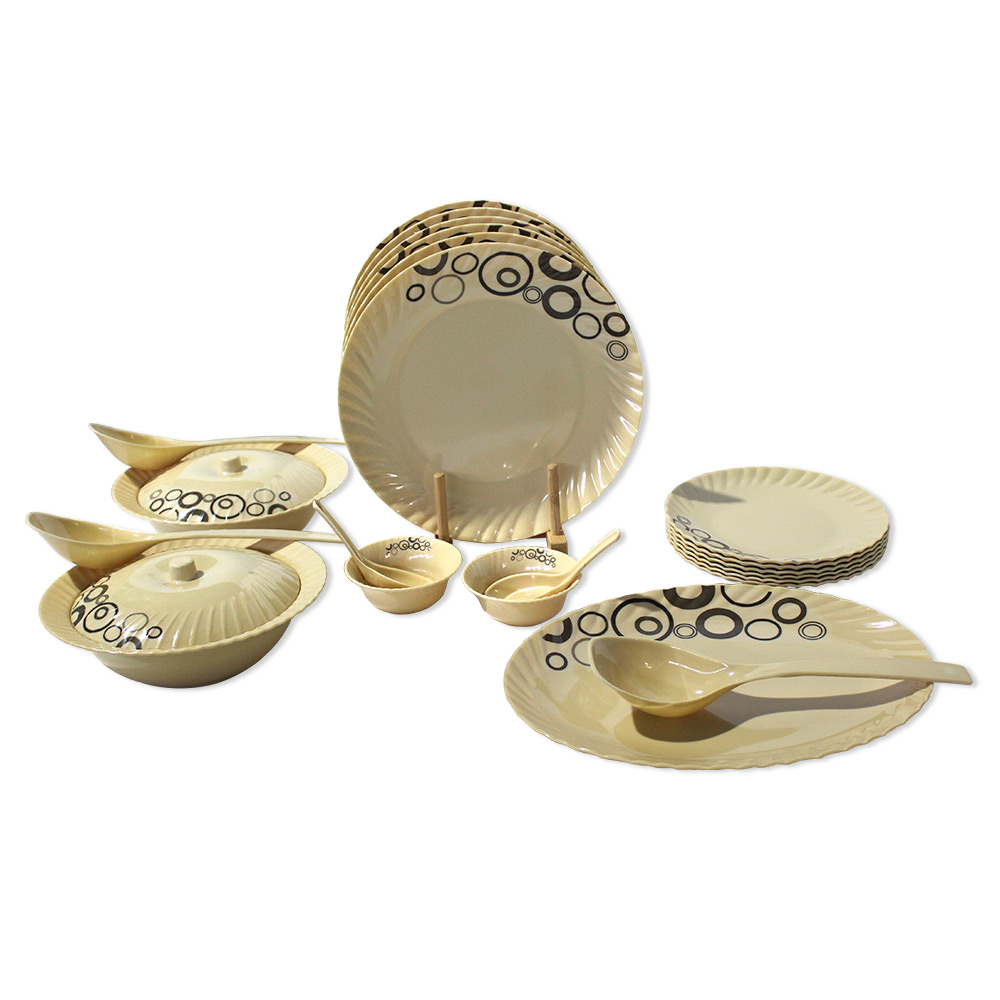 38 Pieces Round buffet sets Premium Quality MELAMINE Dinner Set-2062 38 Pieces Round buffet sets Premium Quality MELAMINE Dinner Set-2062