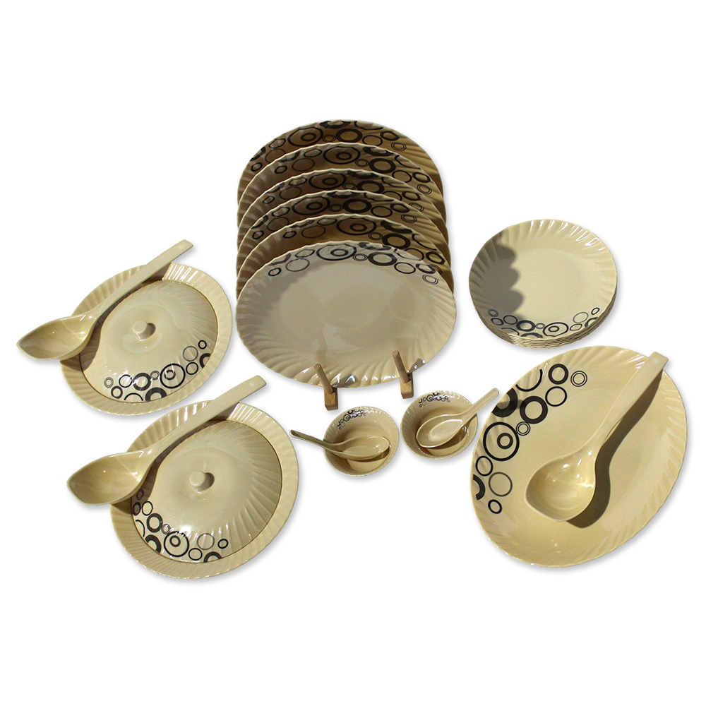 38 Pieces Round buffet sets Premium Quality MELAMINE Dinner Set