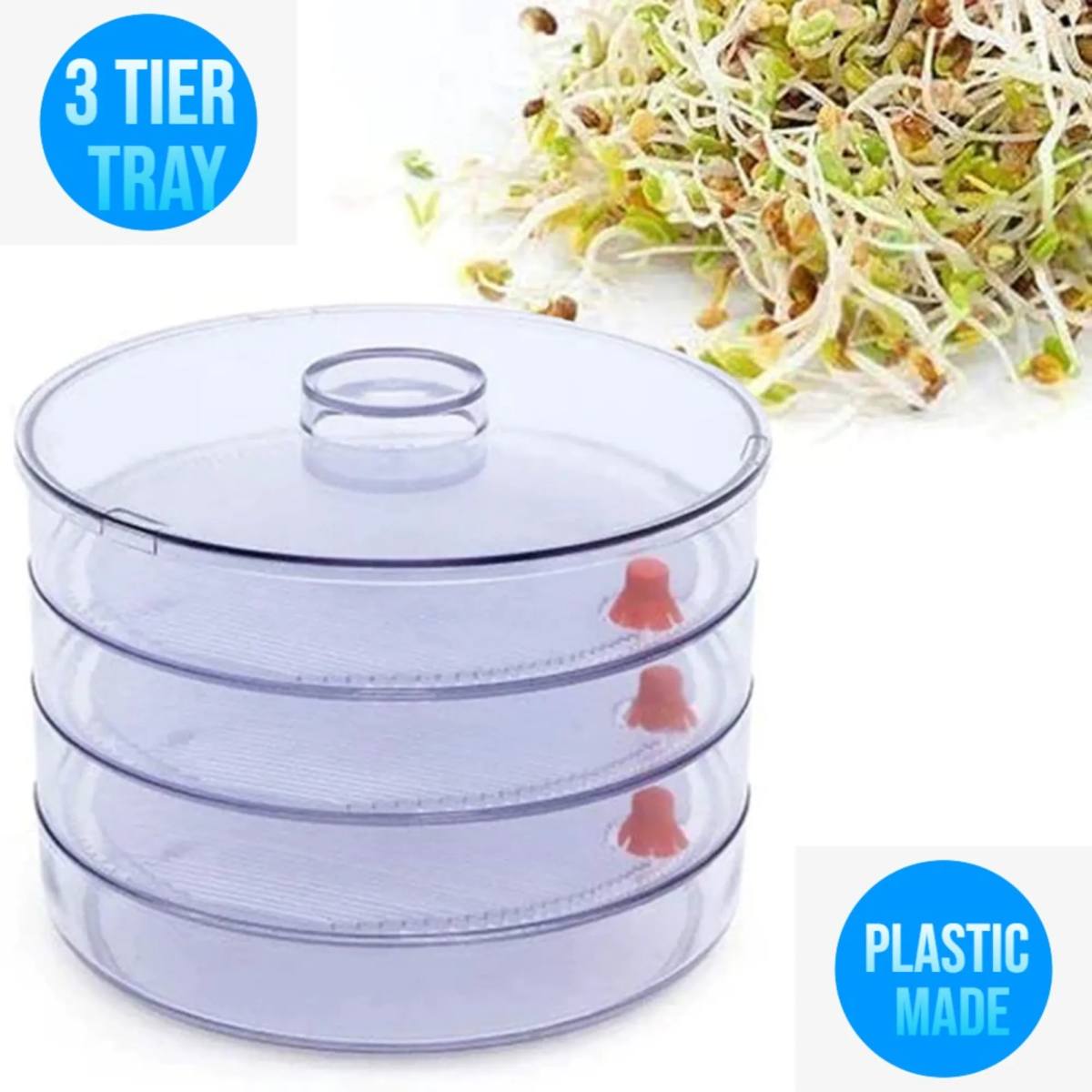 Sprout Maker Box 4 Container layer Hygienic Organic Home Making Fresh Sprouts
