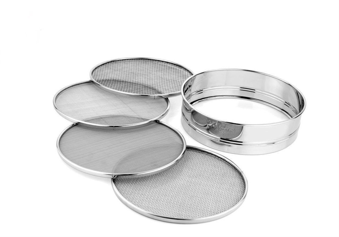FOLDING DELUXE STAINLESS STEEL FLOUR SIFTER & SIEVE