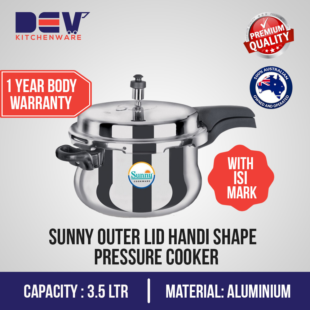Outer Lid handi shape 3.5 Ltr Aluminium pressure cooker