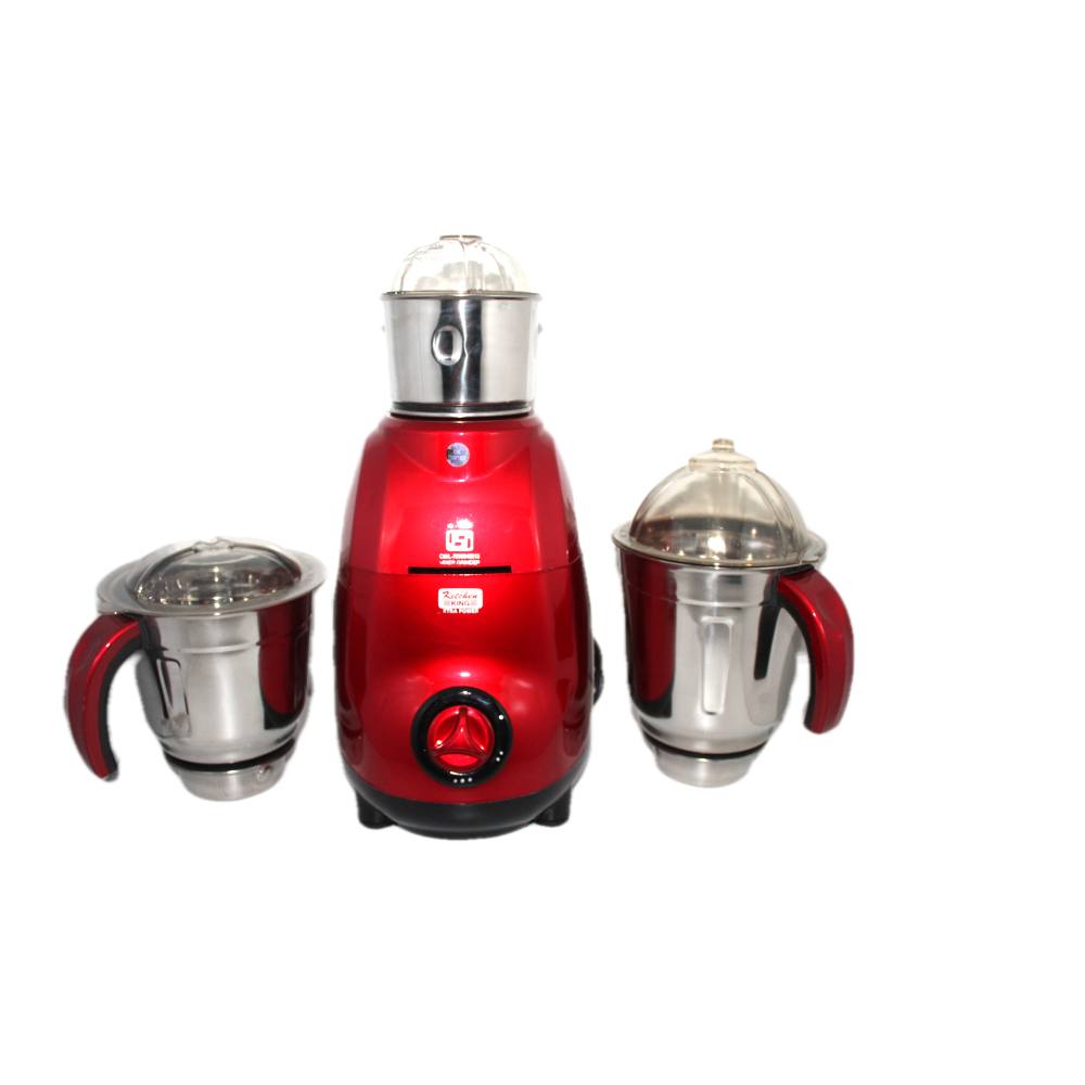 KITCHEN KING MIXER 750 WT WITH 3 JARS COLOR (Red)