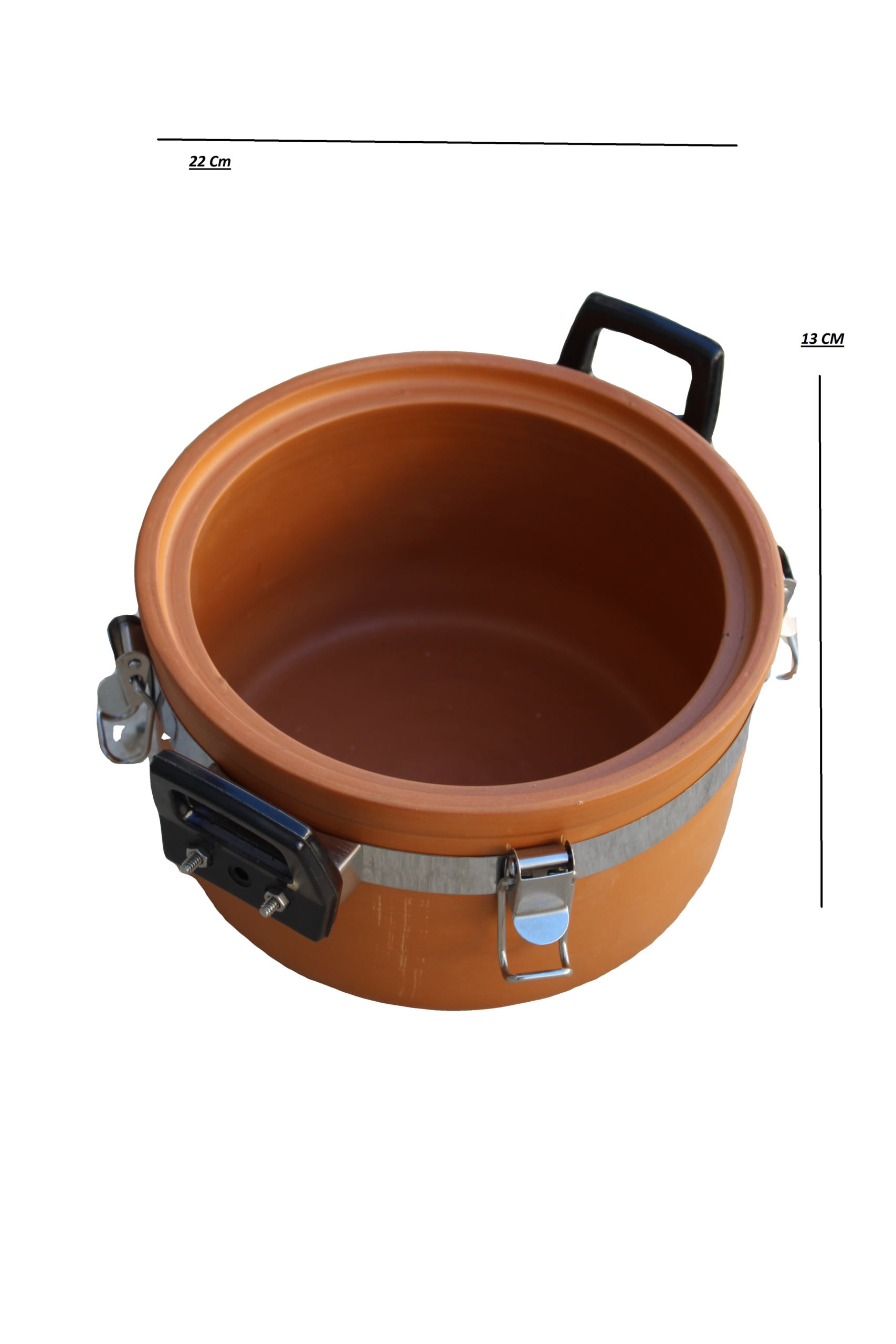 Clay Pressure cooker 3 L With Glass Lid (Only Pick Up)