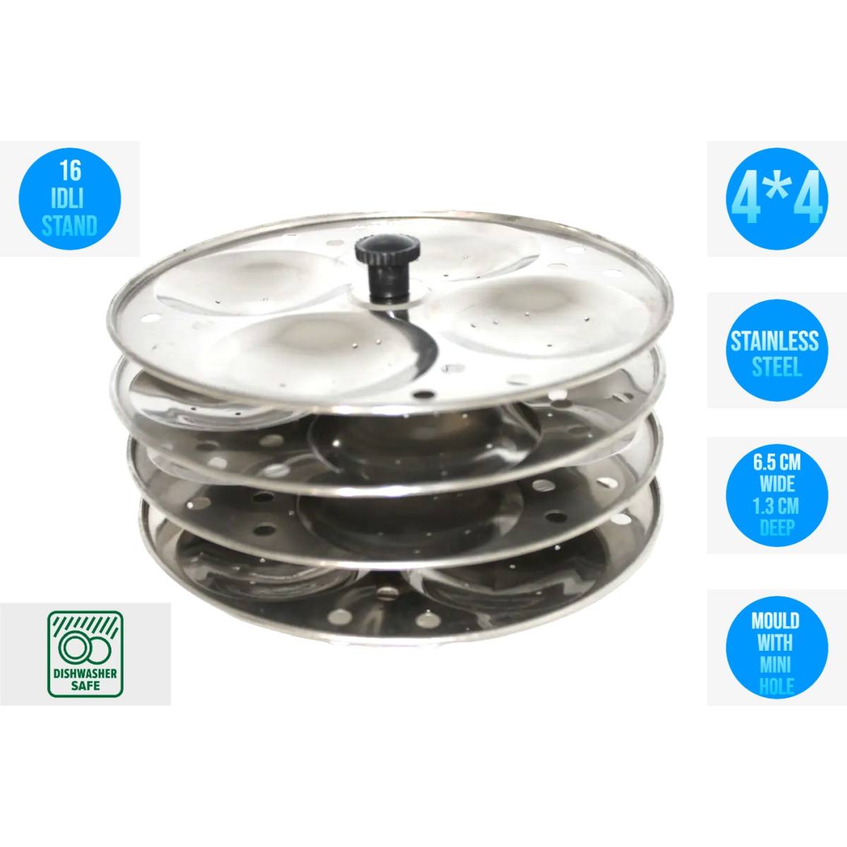 100% STAINLESS STEEL IDLI COOKER STAND RACK IDLI STAND 16 IDLI MAKER