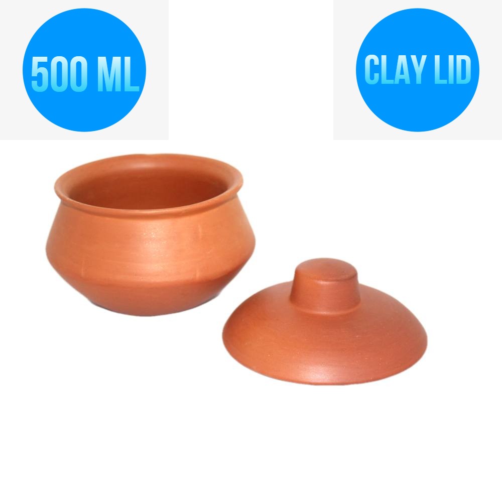 Clay 500 ML Yogurt Pot With Clay Lid (Only Pick Up)