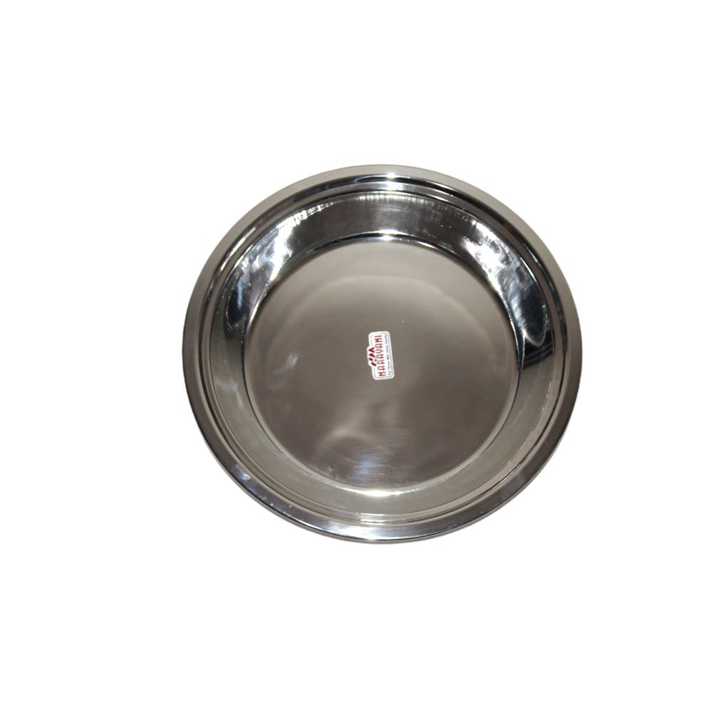 Stainless Steel Indian Parat Parant Pie Pan Dough Maker Dough Kneader plate (L)