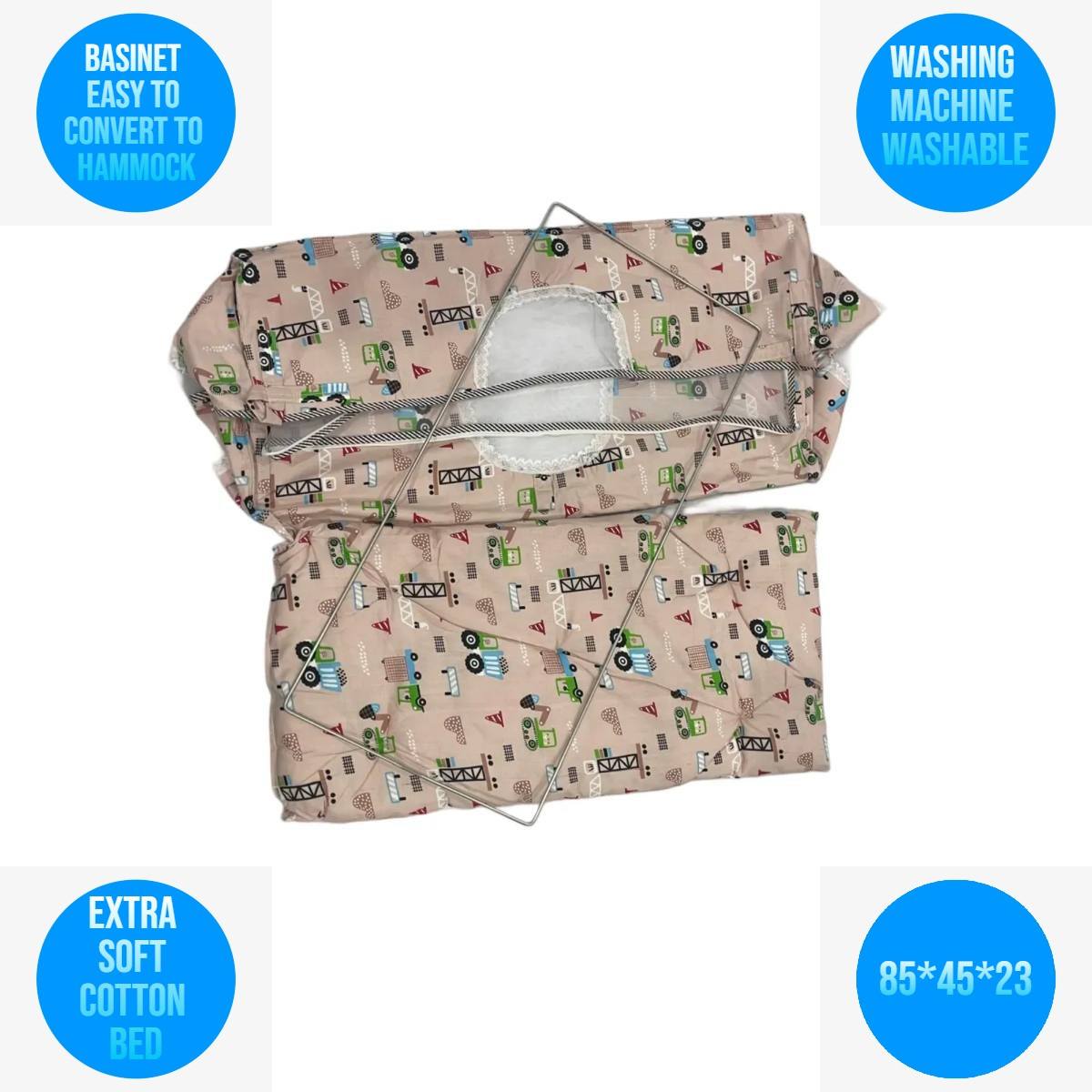 Premium Indian style baby cradle Ghodiyu Portable cradle,hammock with heavy cotton ring khoya