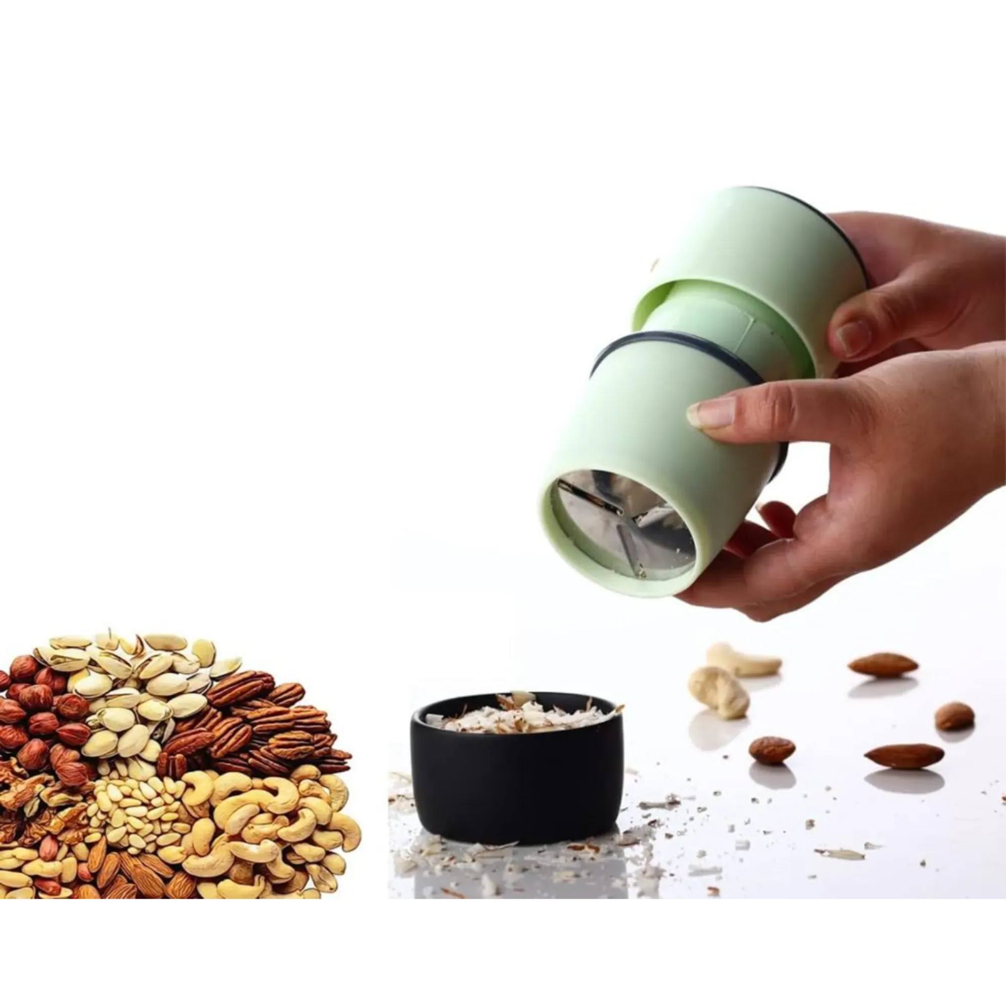 3 in 1 Plastic Dry Fruit Paper Mill Grinder Slicer, Chocolate Cutter and Butter Slicer (3 Blade)