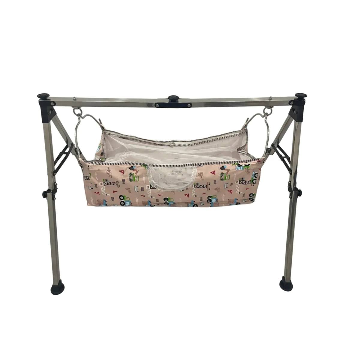 Stainless Steel Premium Indian style baby cradle Ghodiyu Portable cradle,hammock with heavy cotton with motor